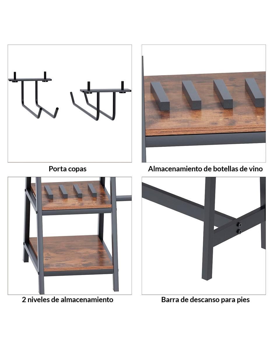 Mesa de comedor armable Dukka de mdf y melamina 5