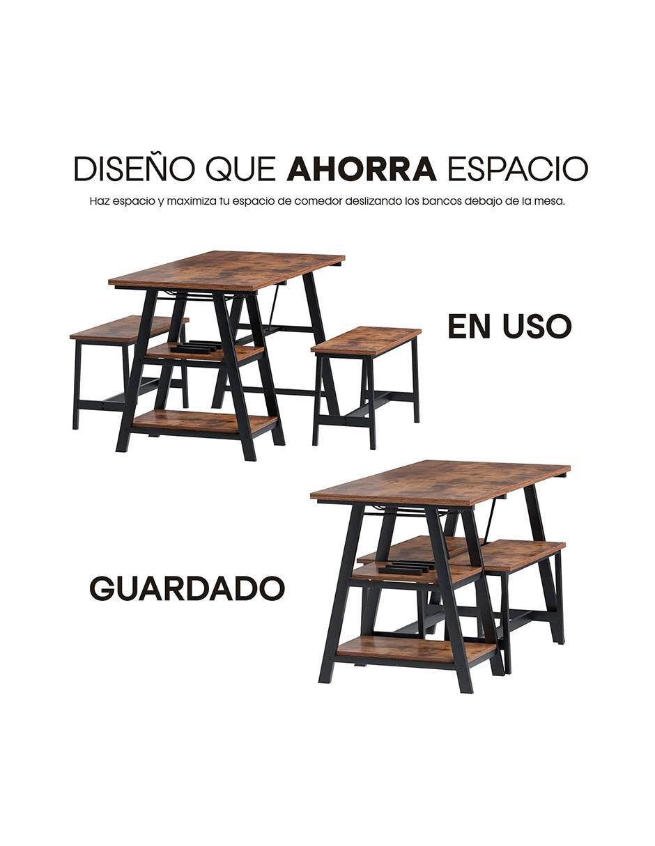 Mesa de comedor armable Dukka de mdf y melamina 6