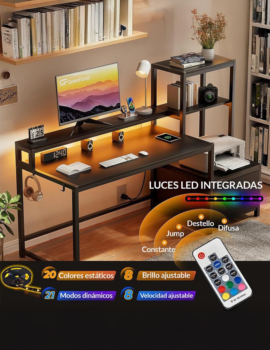Escritorio armable Zeni de MDF 6