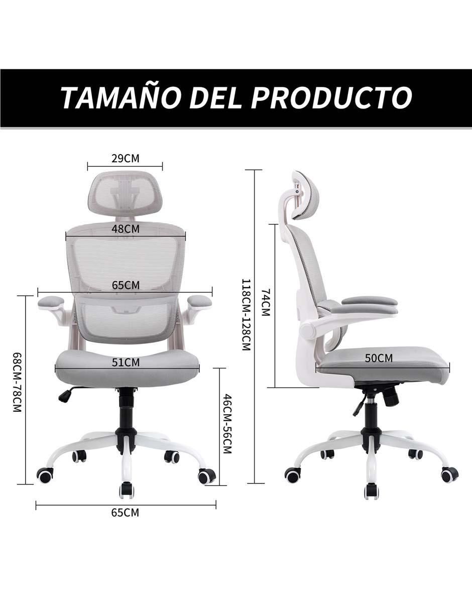 Silla escritorio Rusi de tela 9