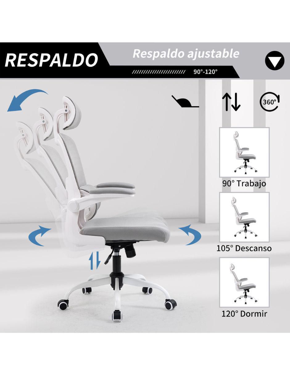Silla escritorio Rusi de tela 4