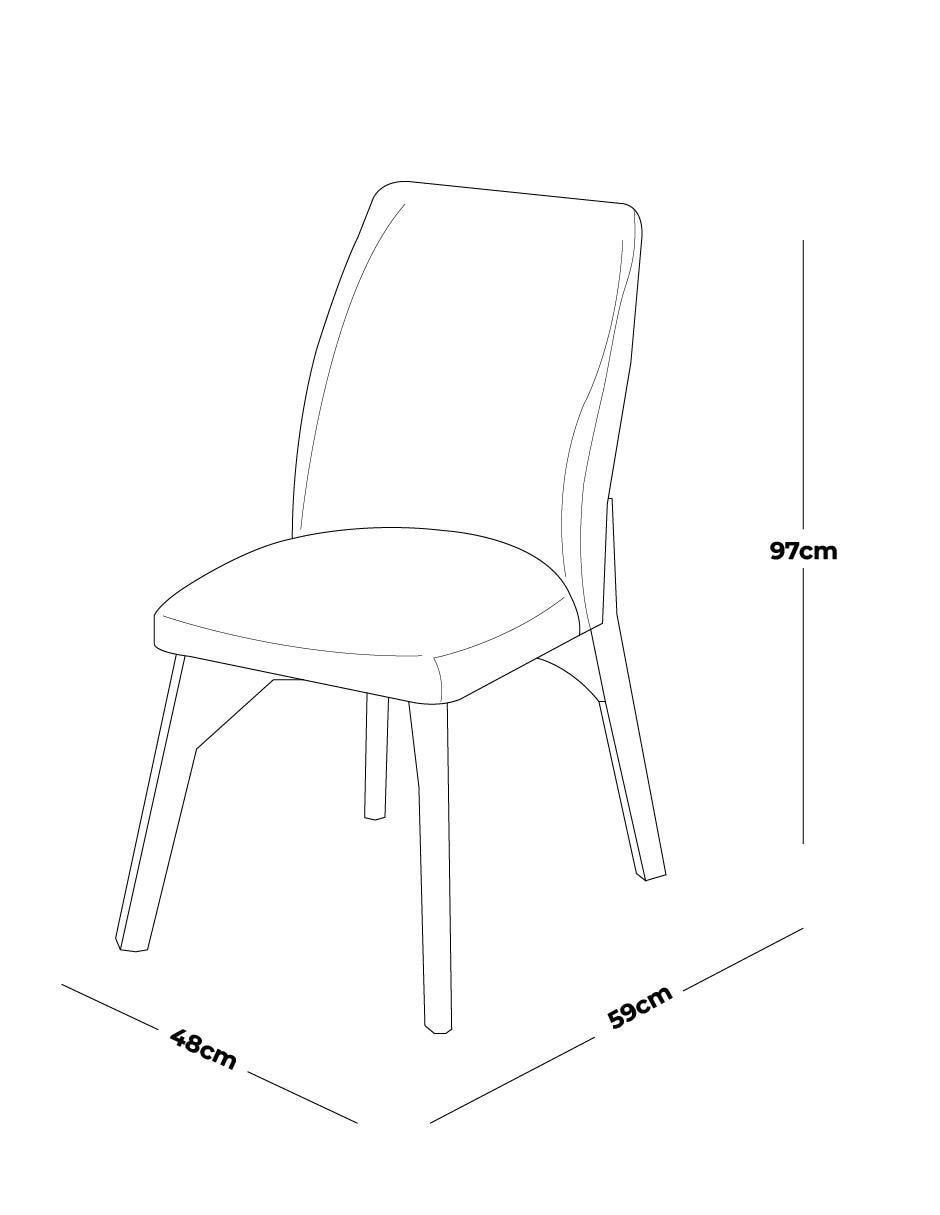 Silla Estocolmo de tela 3