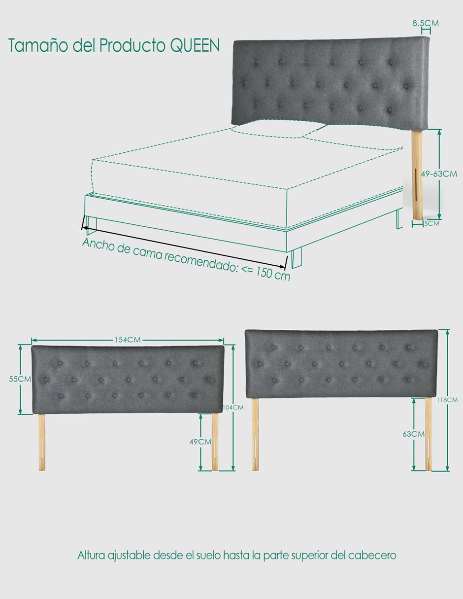 "cabecera/set cabecera" sí hydemu queen home make "de" madera