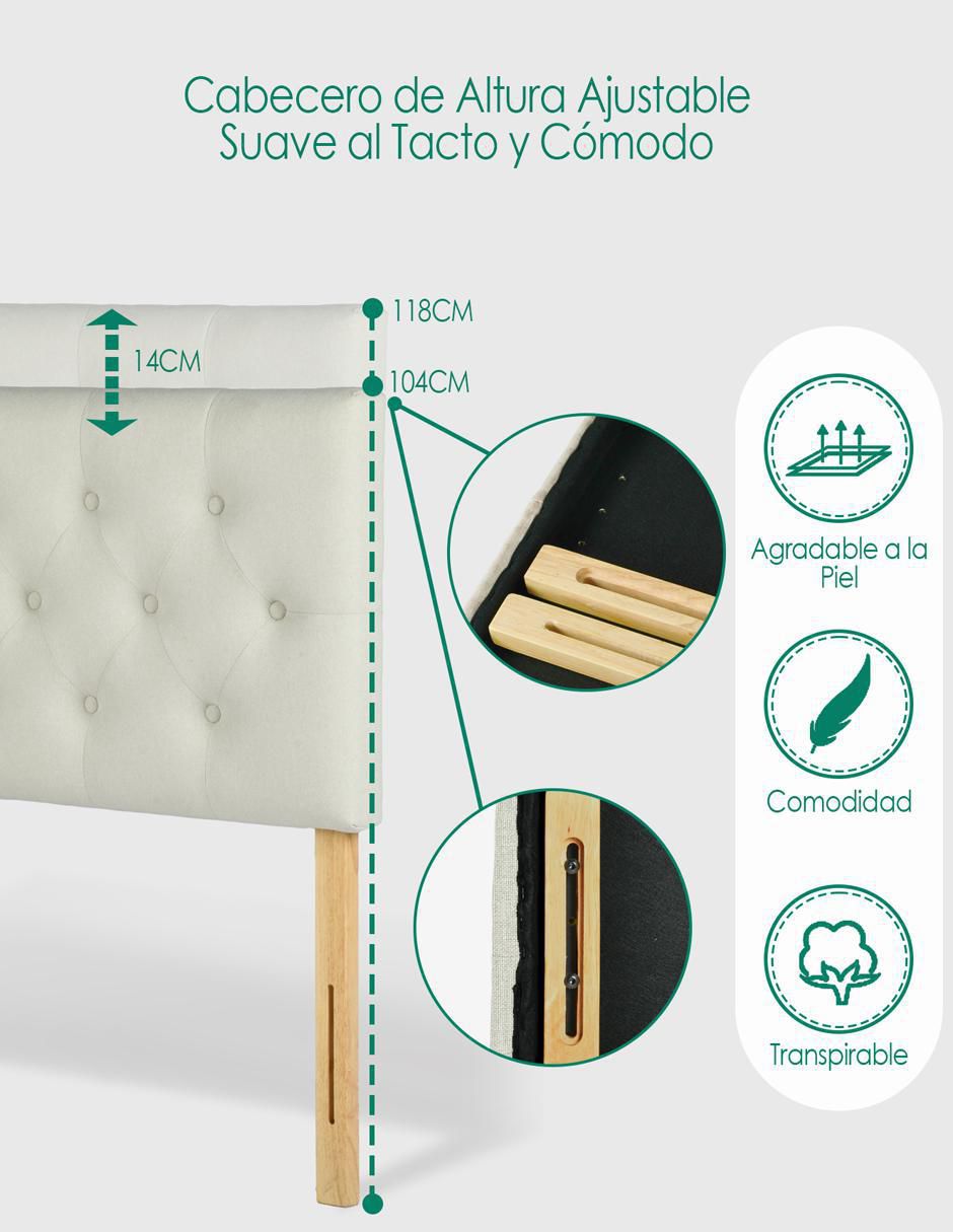 Cabecera armable Hydemu de madera 6
