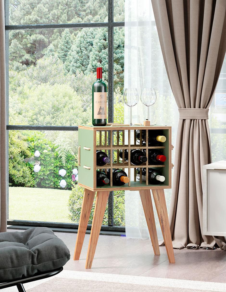 Barra bar armable Cordel de mdf y madera 2