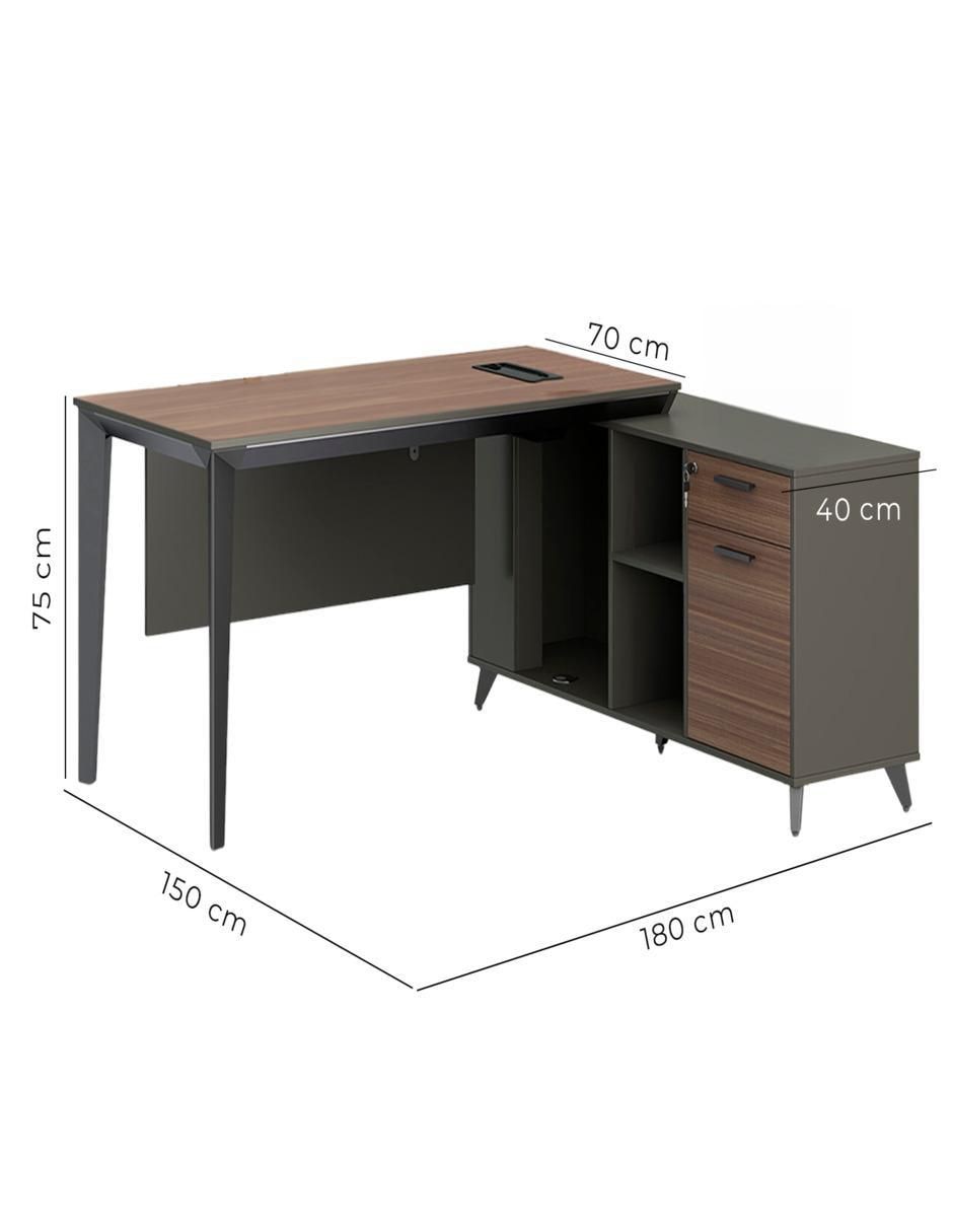 Escritorio armable Cracovia de melamina 8