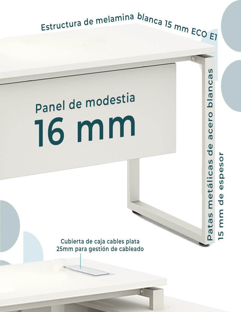 Escritorio armable Zadar 160 de melamina 3