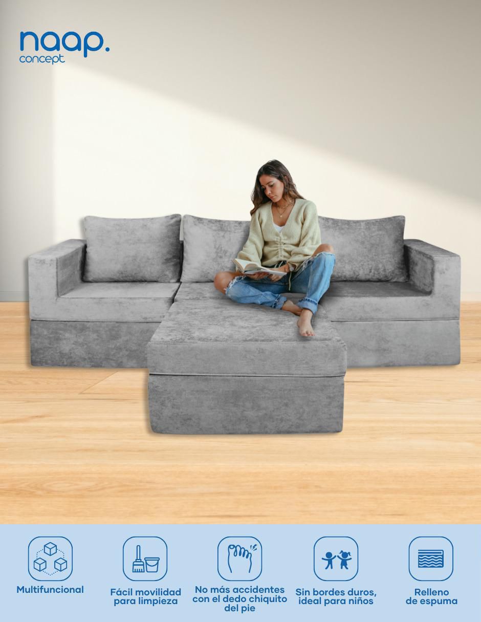Sala modular california catch 4 plazas naap concept "de" poliéster
