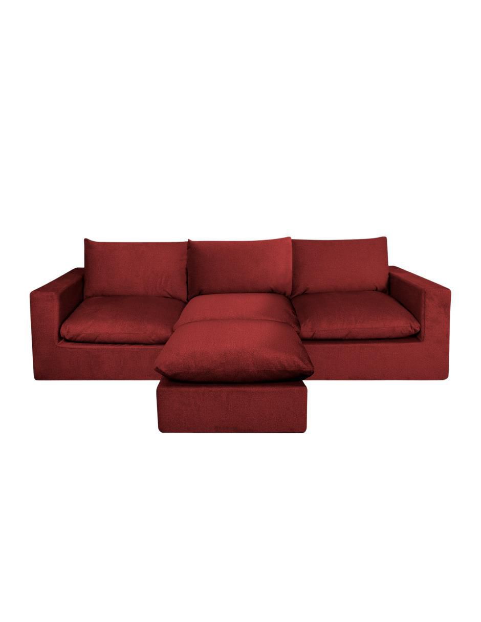 Sala modular Cloud 4 Módulos Elegante Tela Smooth de poliéster Sala modular Cloud 4 Módulos Elegante Tela Smooth de poliéster