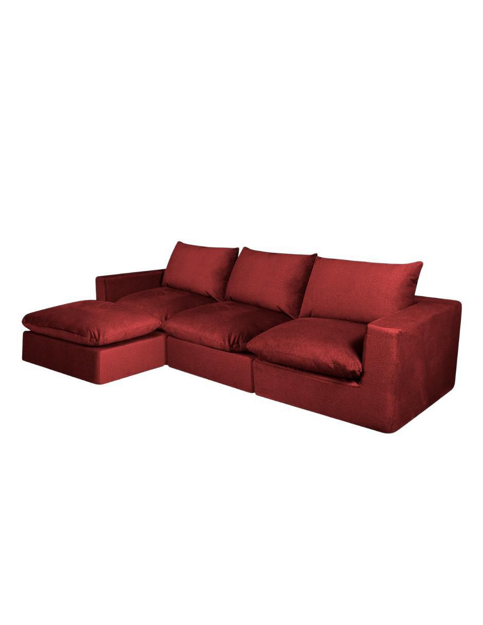 Sala modular Cloud 4 Módulos Elegante Tela Smooth de poliéster 3