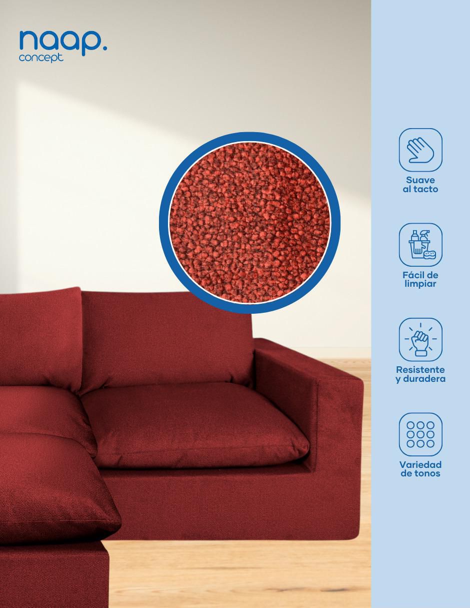 Sala modular Cloud 4 Módulos Elegante Tela Smooth de poliéster 5