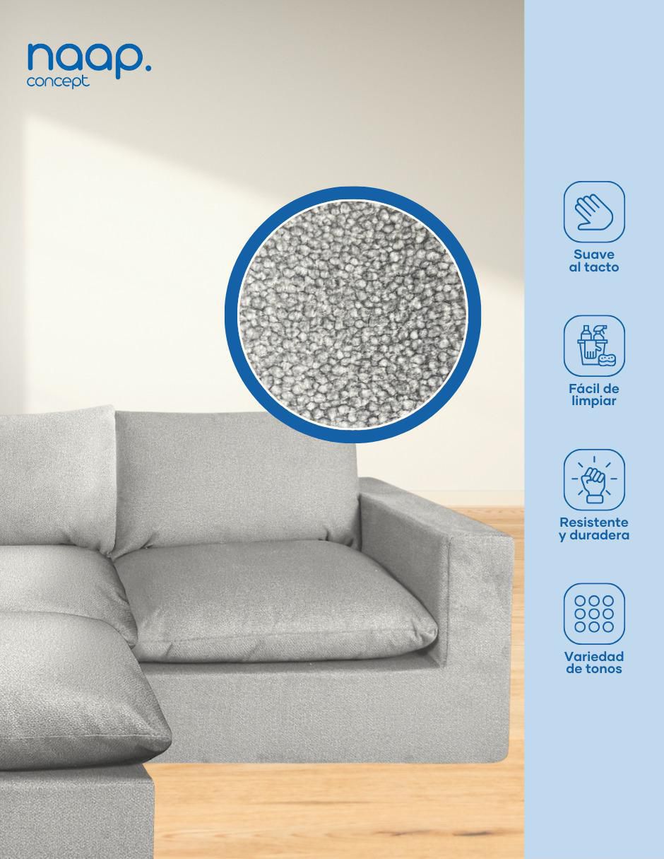 Sala modular cloud 4 módulos elegante tela smooth naap concept "de" poliéster