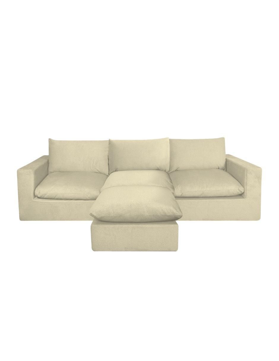 Sala modular Cloud 4 Módulos Elegante Tela Smooth de poliéster