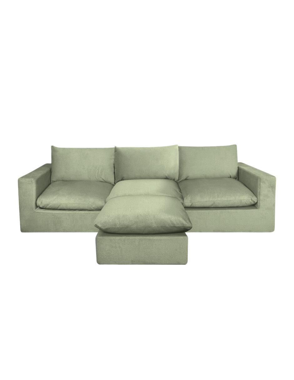 Sala modular Cloud 4 Módulos Elegante Tela Smooth de poliéster Sala modular Cloud 4 Módulos Elegante Tela Smooth de poliéster