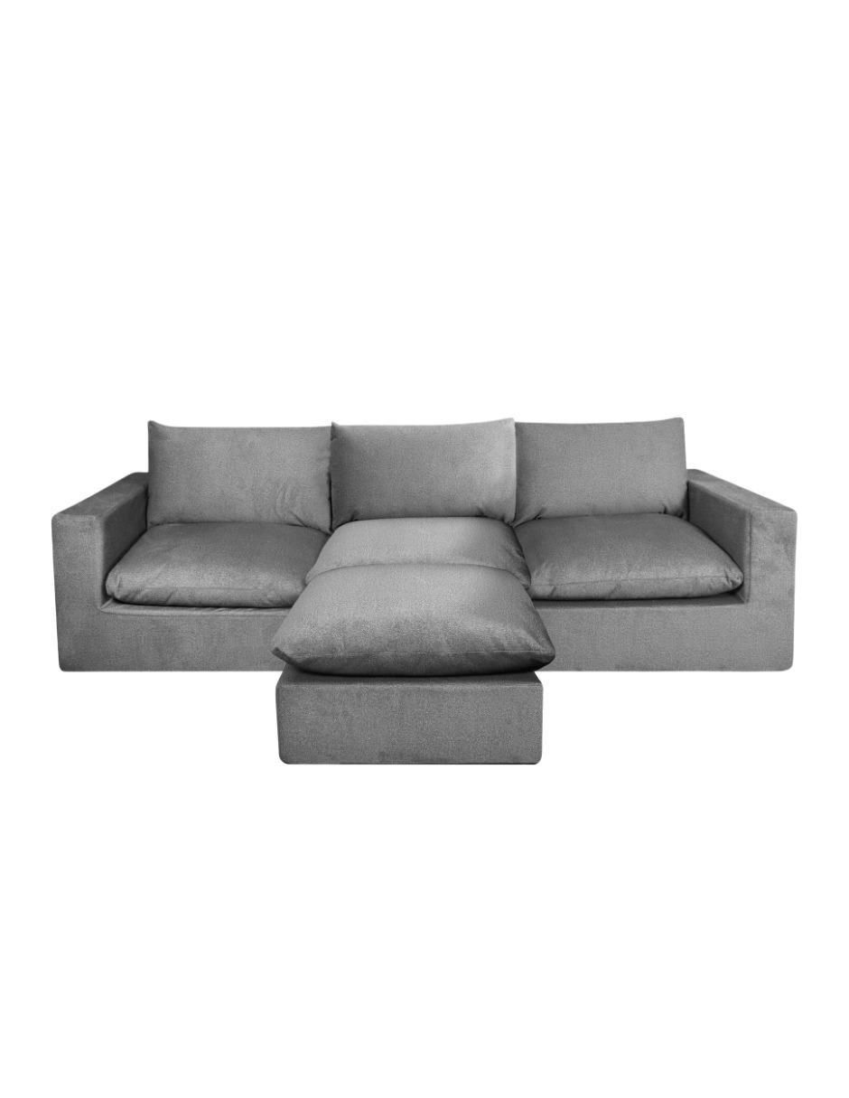 Sala modular Cloud 4 Módulos Elegante Tela Smooth de poliéster Sala modular Cloud 4 Módulos Elegante Tela Smooth de poliéster