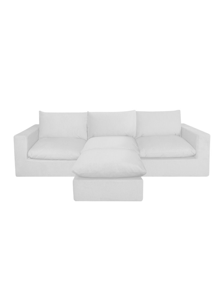 Sala modular Cloud 4 Módulos Elegante Tela Smooth de poliéster Sala modular Cloud 4 Módulos Elegante Tela Smooth de poliéster