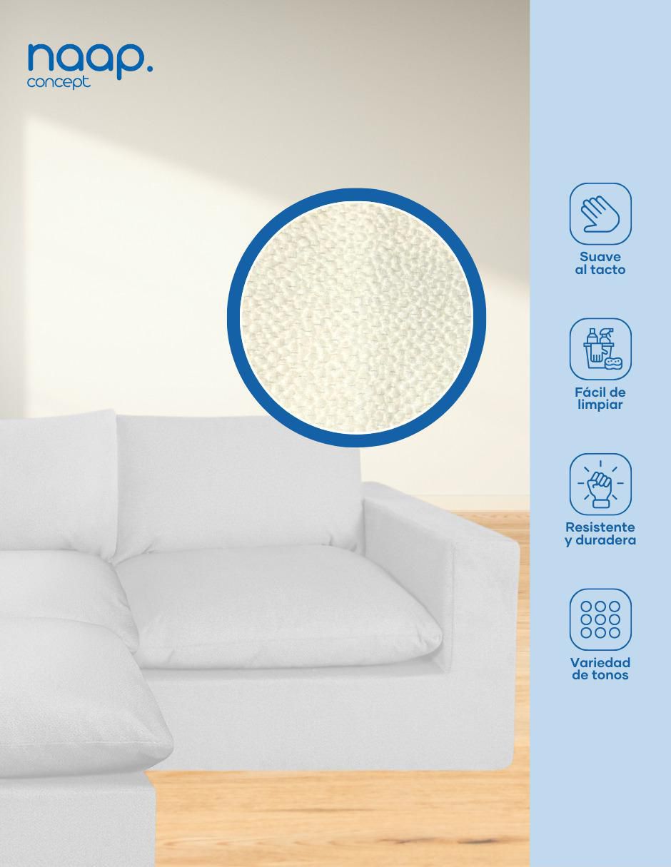 Sala modular Cloud 4 Módulos Elegante Tela Smooth de poliéster 4