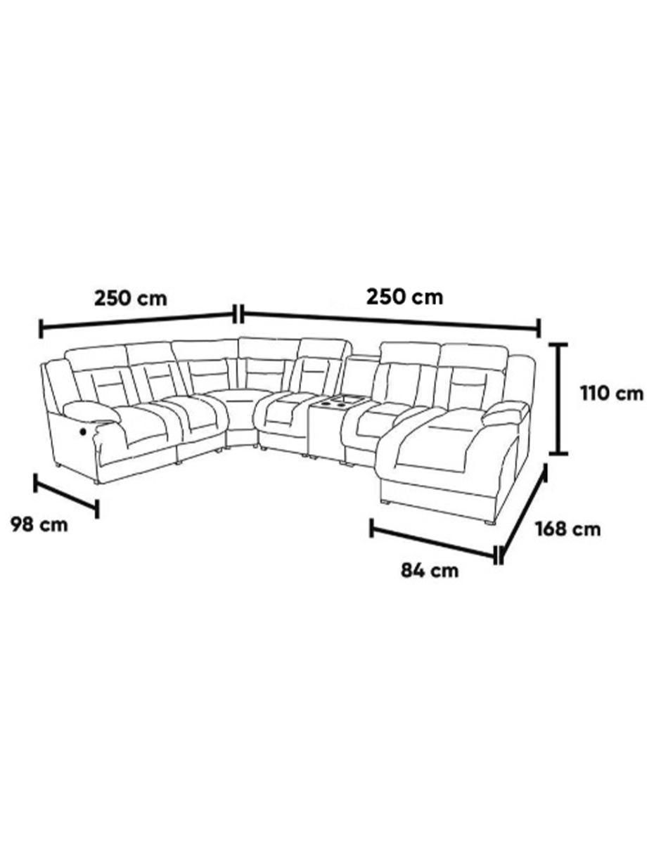 Sala modular de velvet 8