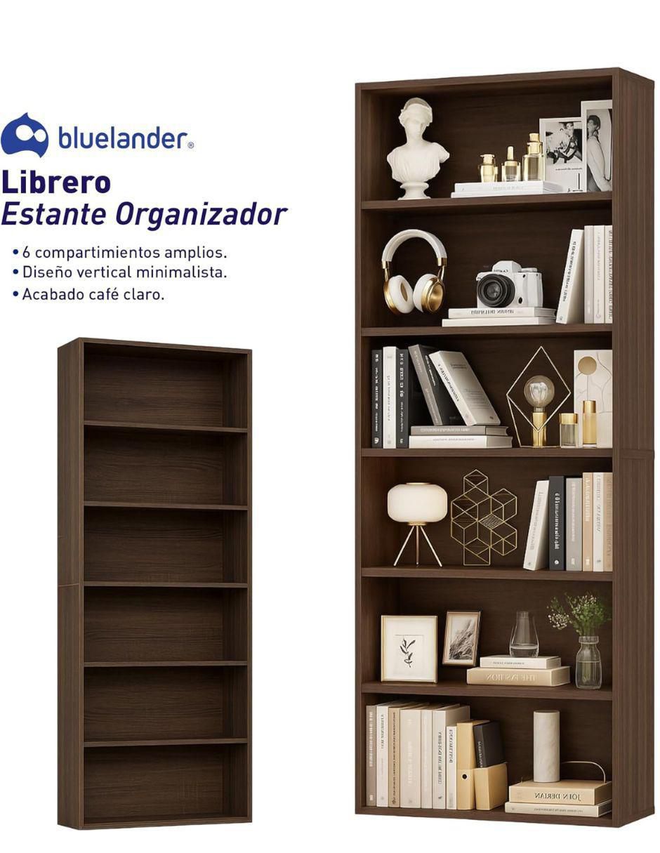 "librero" sí sin familia o coleccion bluelander "de" madera