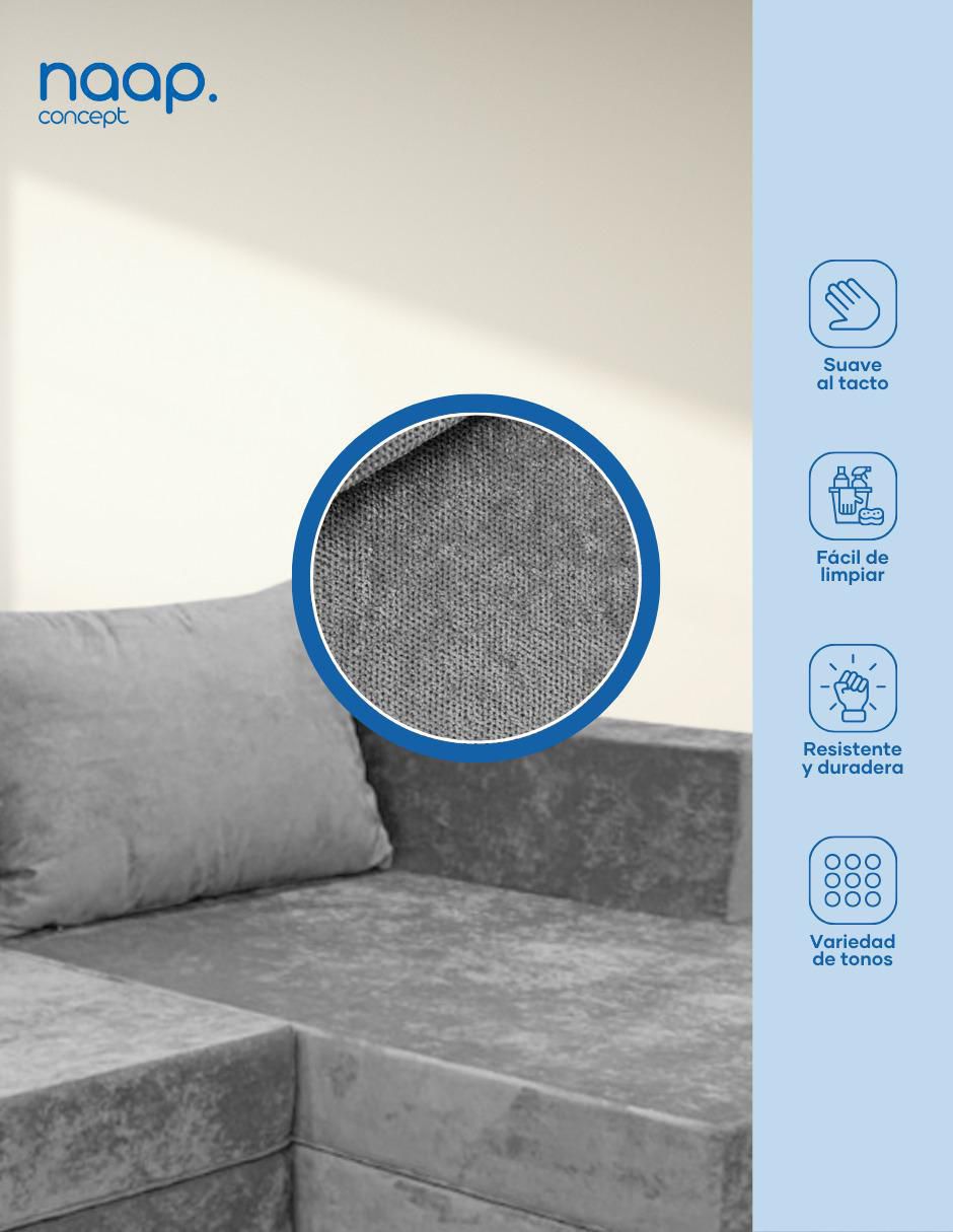Sala modular milán 2 sillones tela catch naap concept "de" poliéster