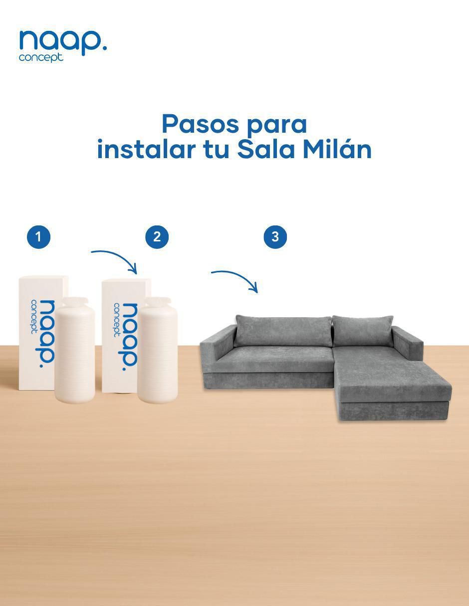 Sala modular milán 2 sillones tela catch naap concept "de" poliéster