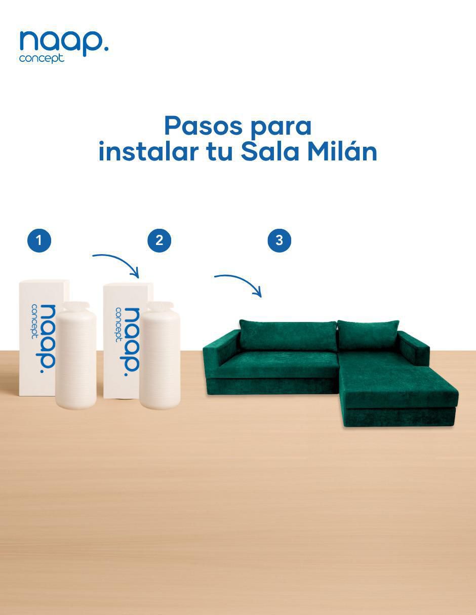 Sala modular Milán 2 Sillones tela catch de poliéster 5