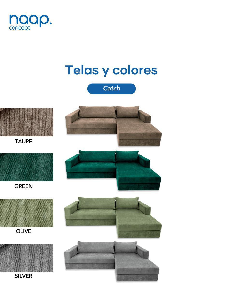 Sala modular Milán 2 Sillones tela catch de poliéster 6