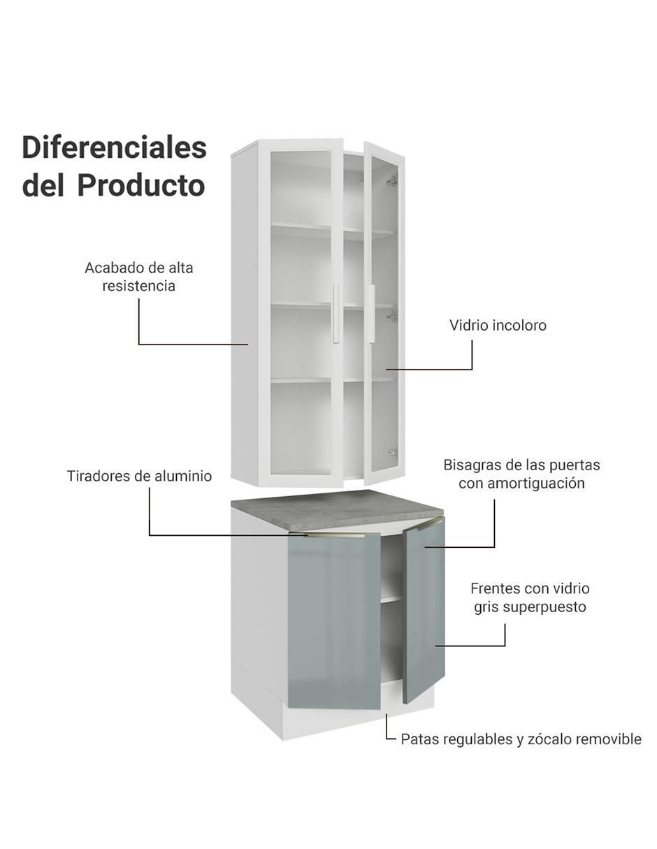 Vitrina armable de aglomerado 7