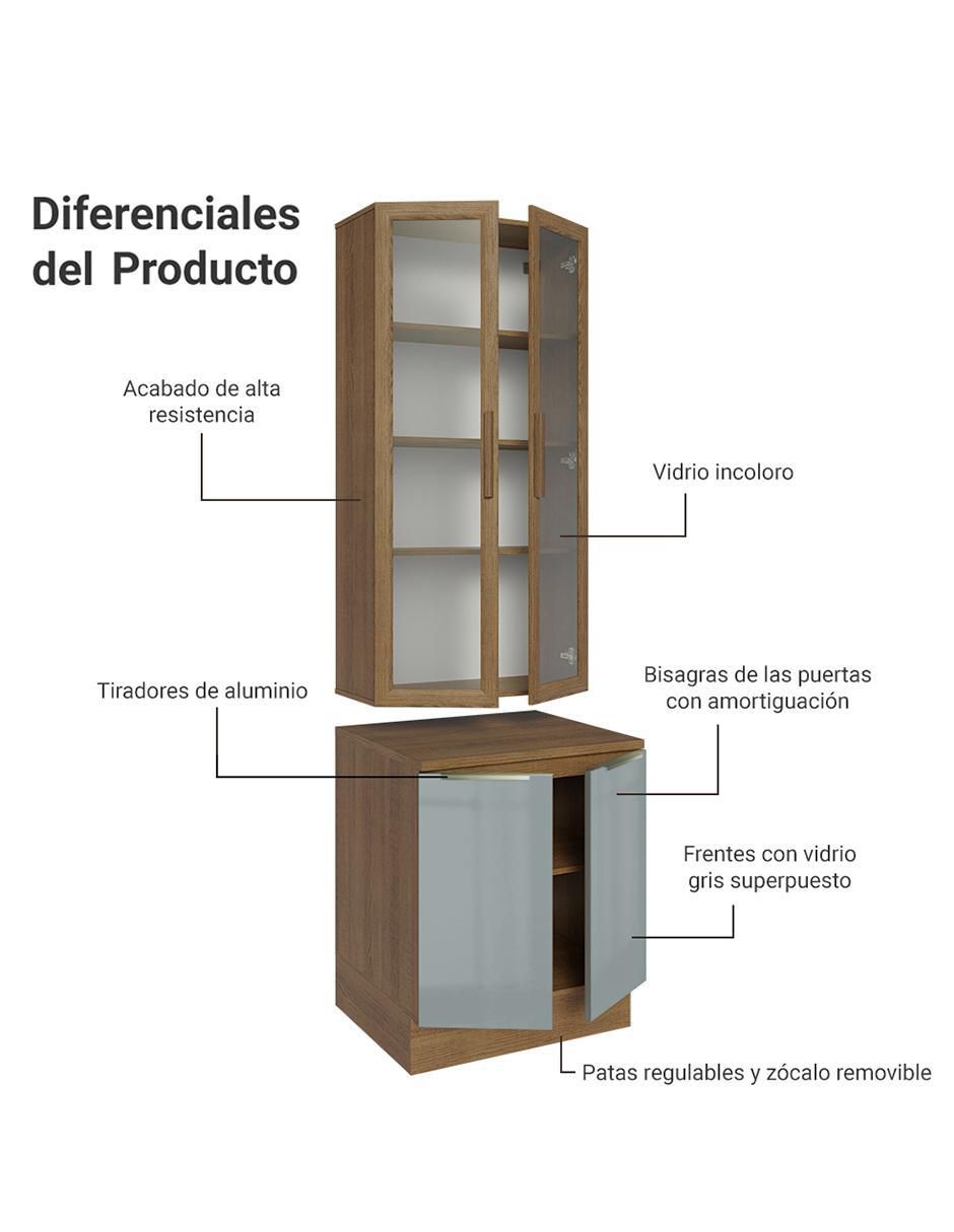 Vitrina armable de aglomerado 7