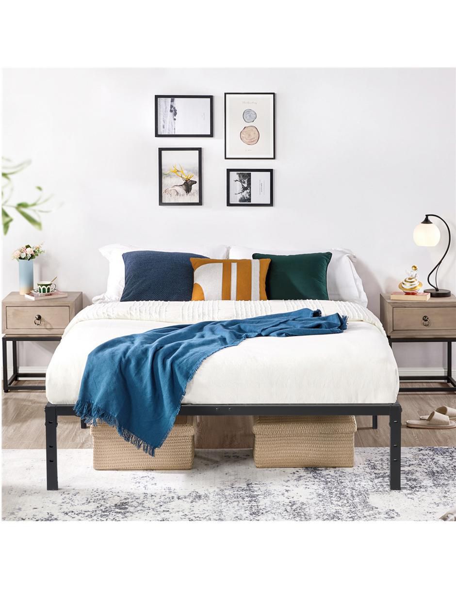 Base para cama armable Kiela de metal matrimonial 2
