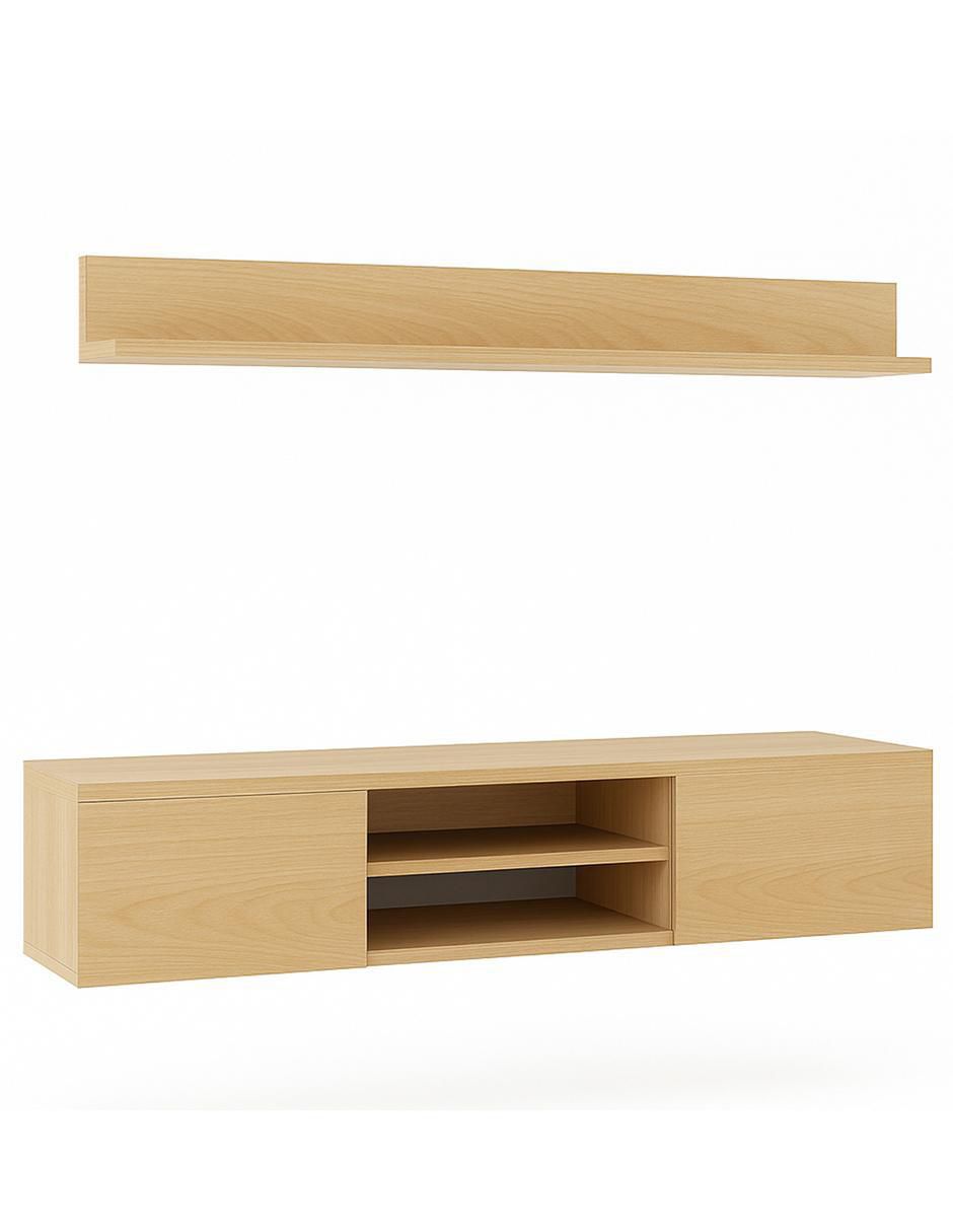 Mueble flotante para tv armable Asheville de melamina 2