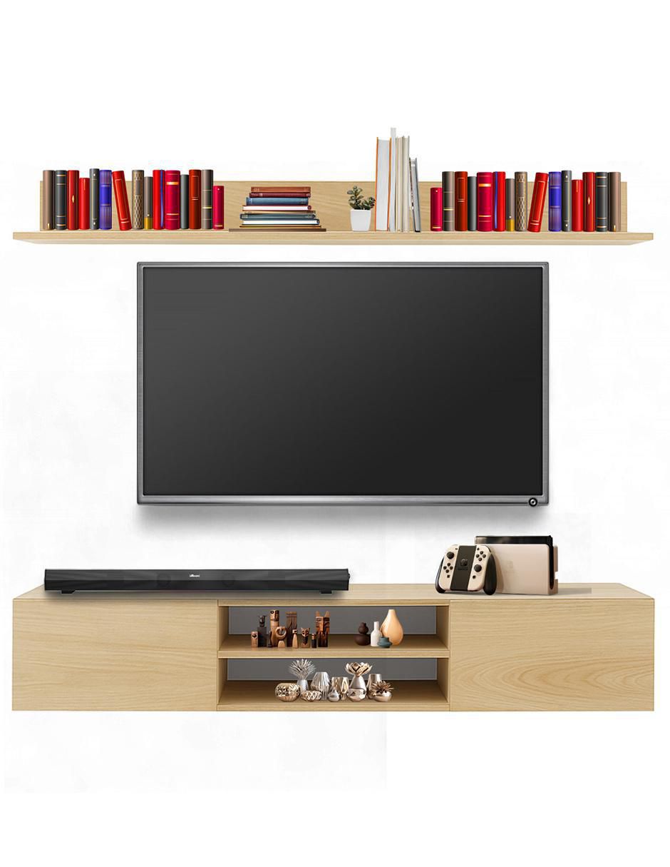 Mueble flotante para tv armable Asheville de melamina 4