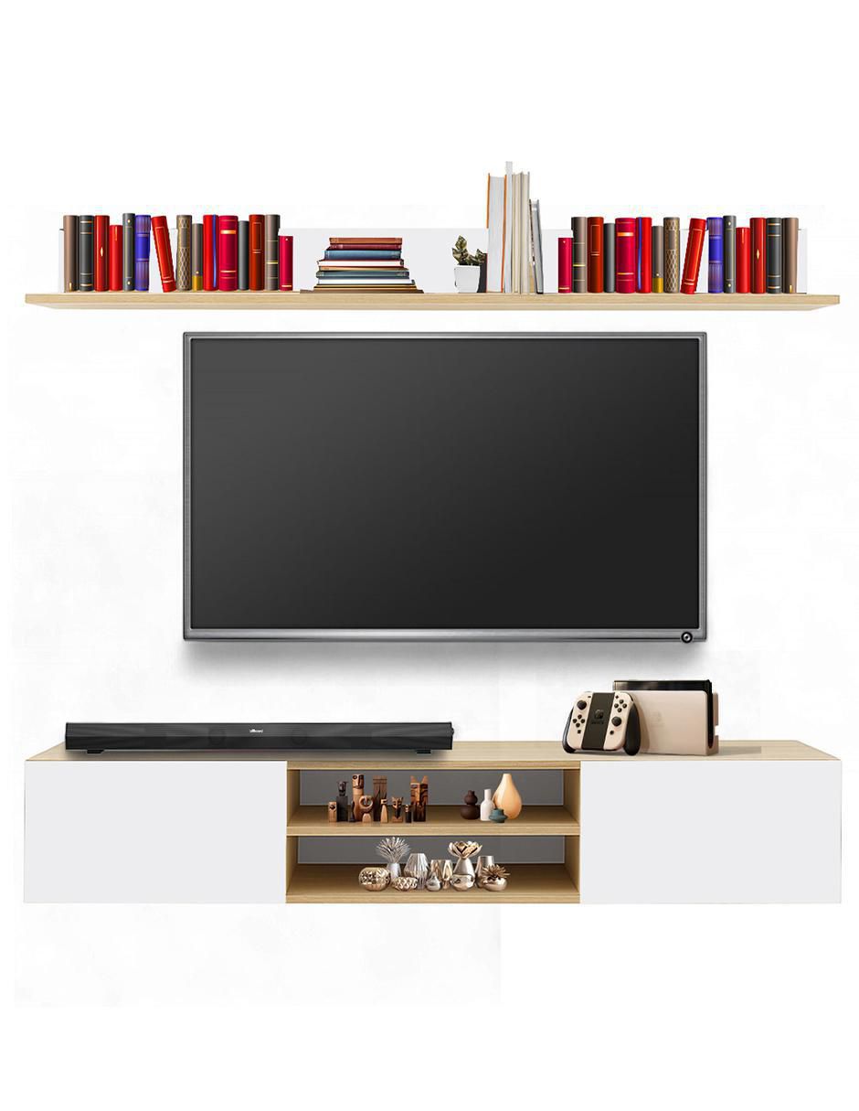 Mueble flotante para tv armable Asheville de melamina 4