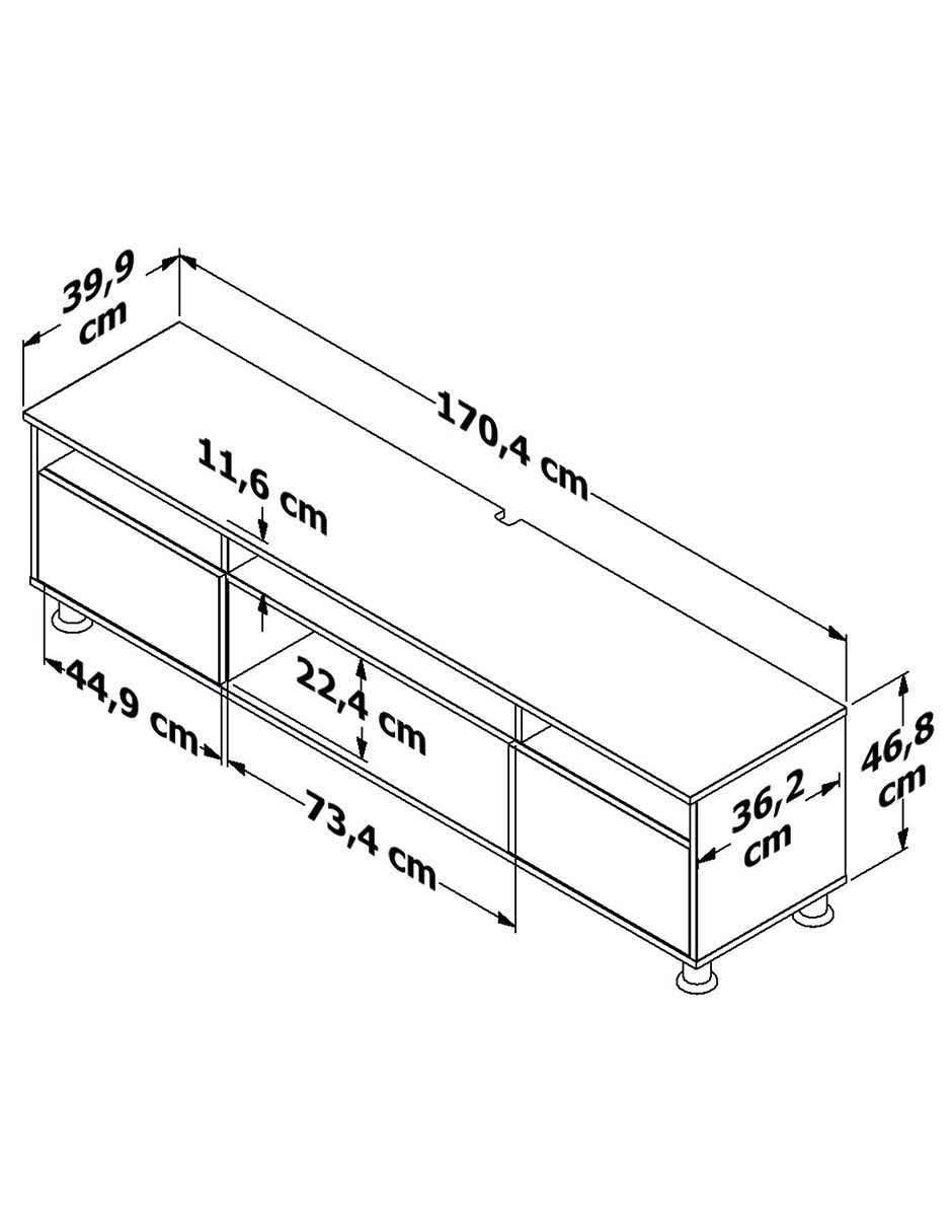 Mueble de tv armable 10