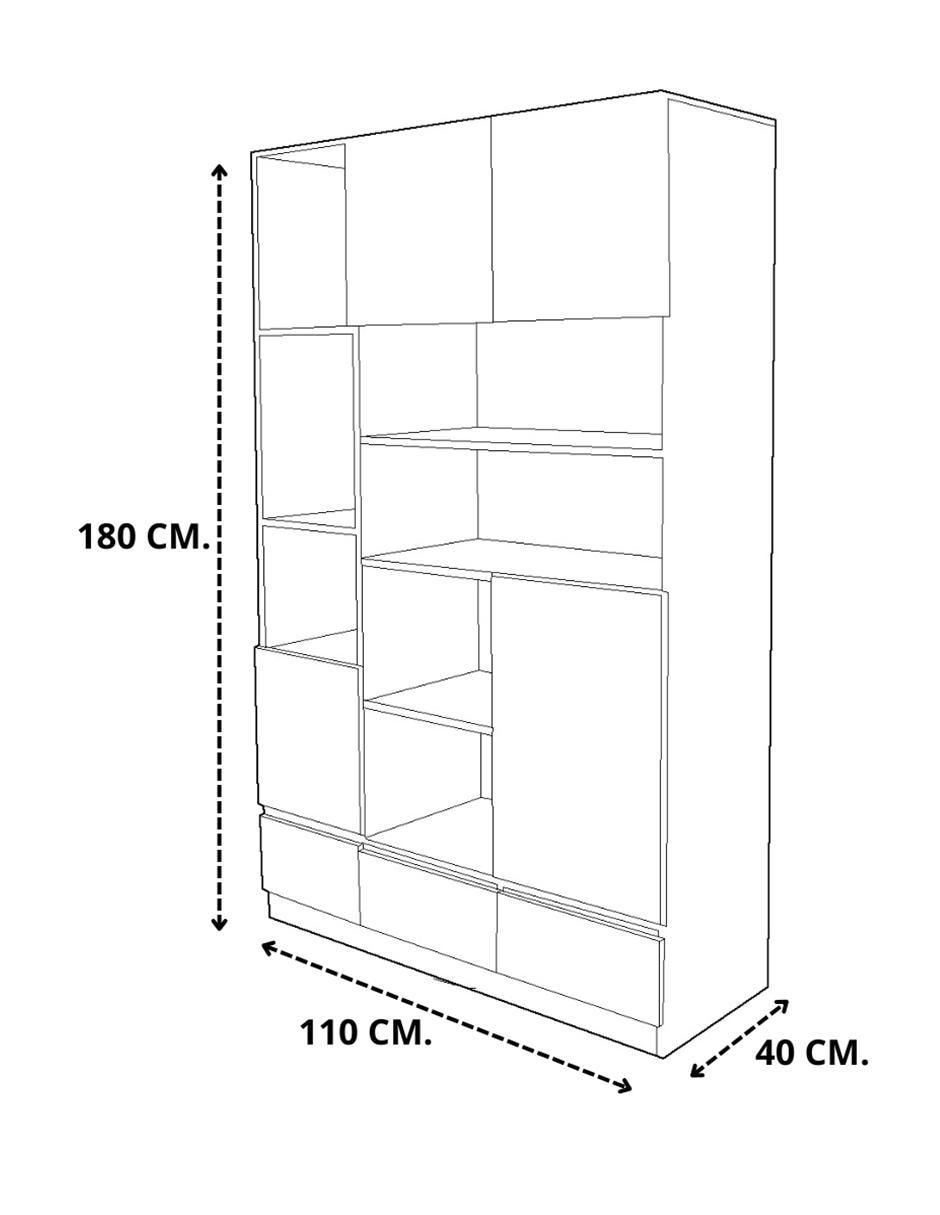 Librero armable de melamina 6