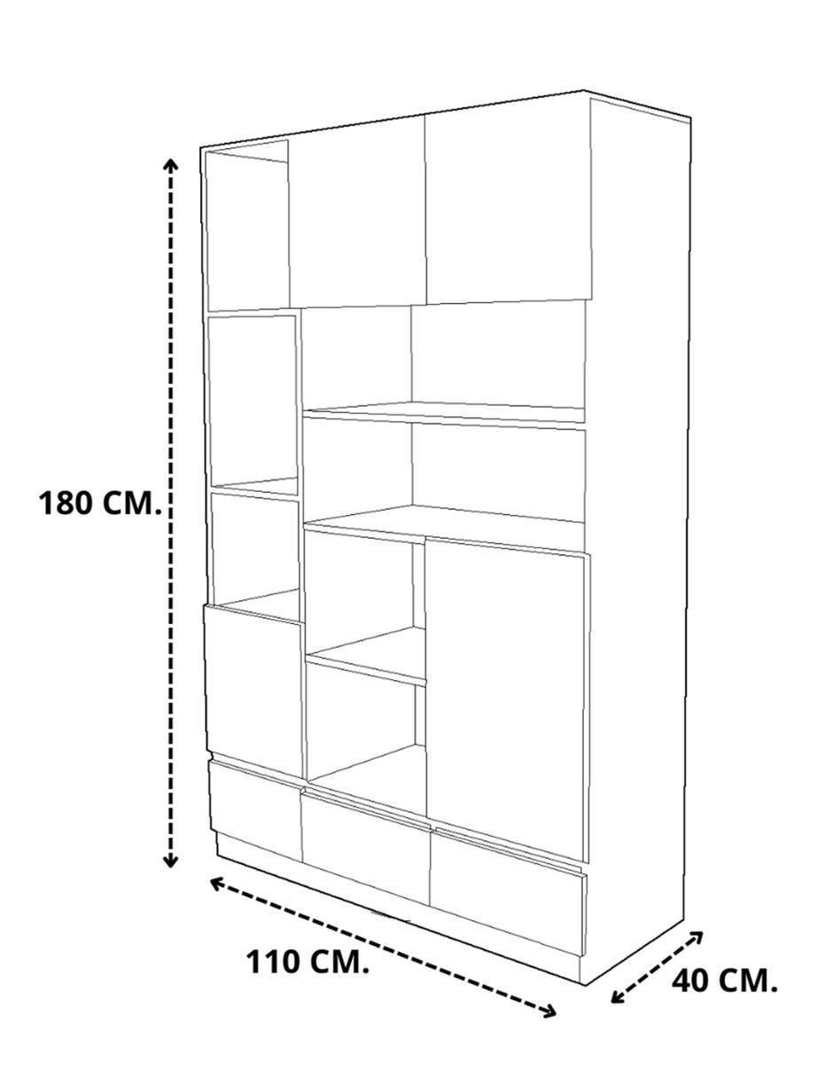 Librero armable de melamina 6