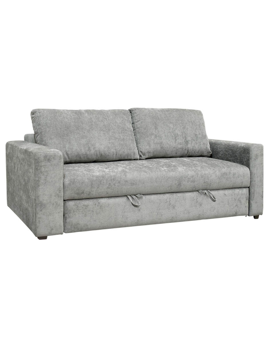 SOFÁ CAMA TRINITY 1 HERRAJE TELA, GRIS