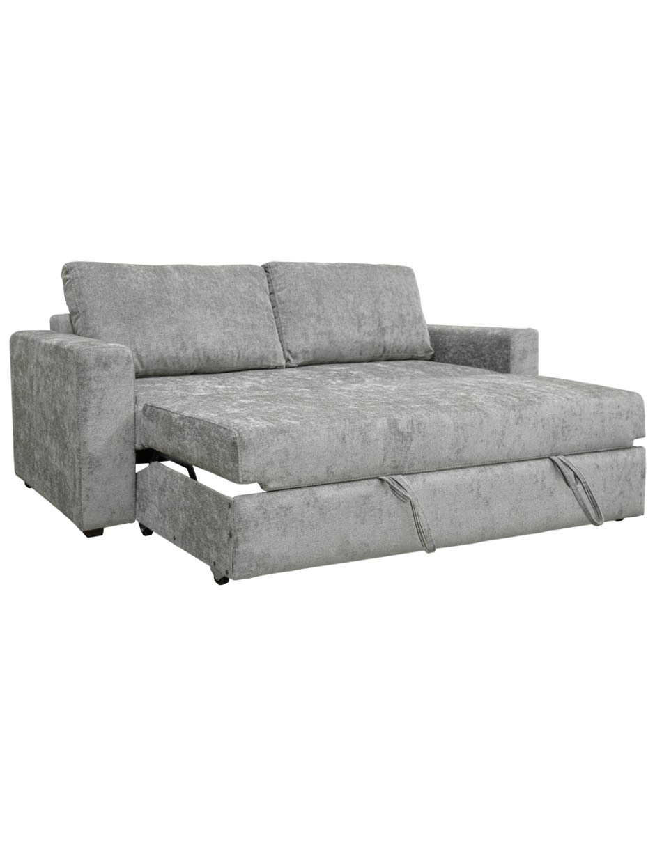 SOFÁ CAMA TRINITY 1 HERRAJE TELA, GRIS