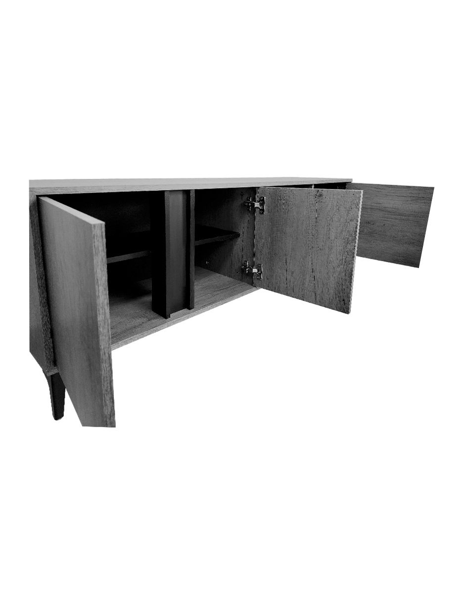 Mueble de TV armable Emir de melamina 6