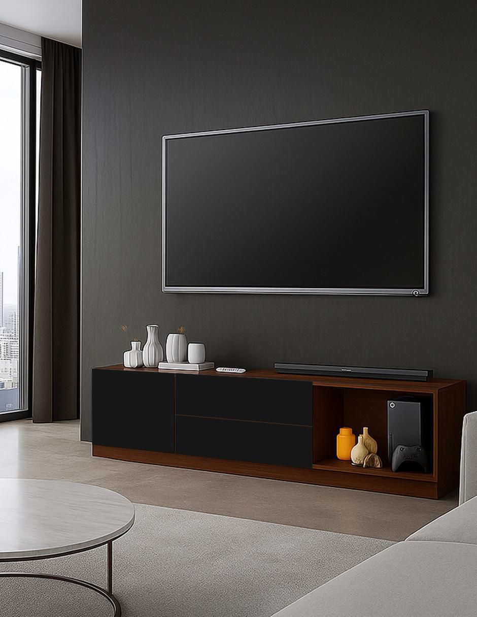 Mueble de TV armable de melamina 4