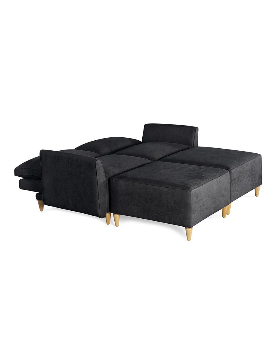 Sala modular morelli de 4 módulos memory foam reclinable a 3 posiciones makora "de" chenille