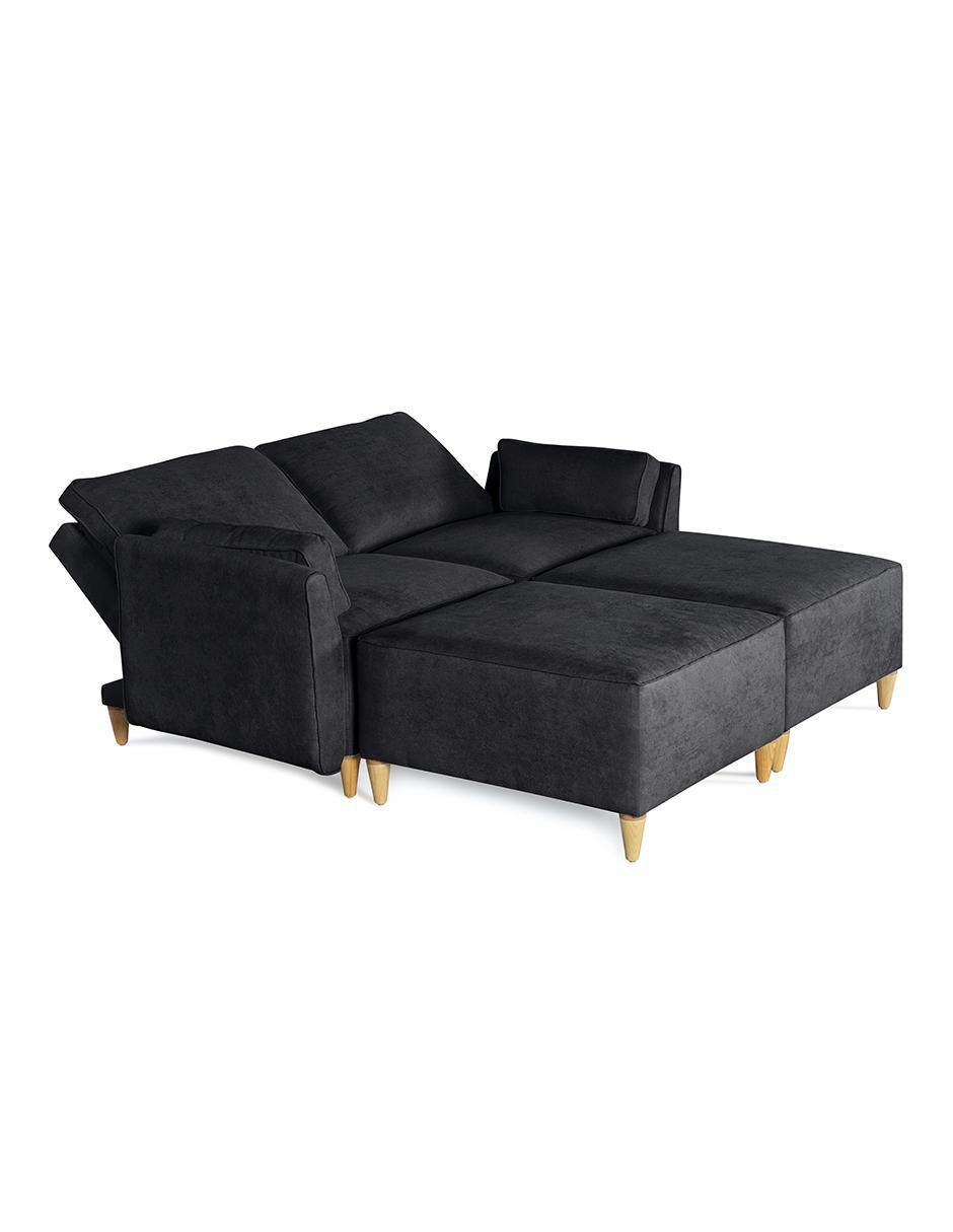 Sala modular morelli de 4 módulos memory foam reclinable a 3 posiciones makora "de" chenille
