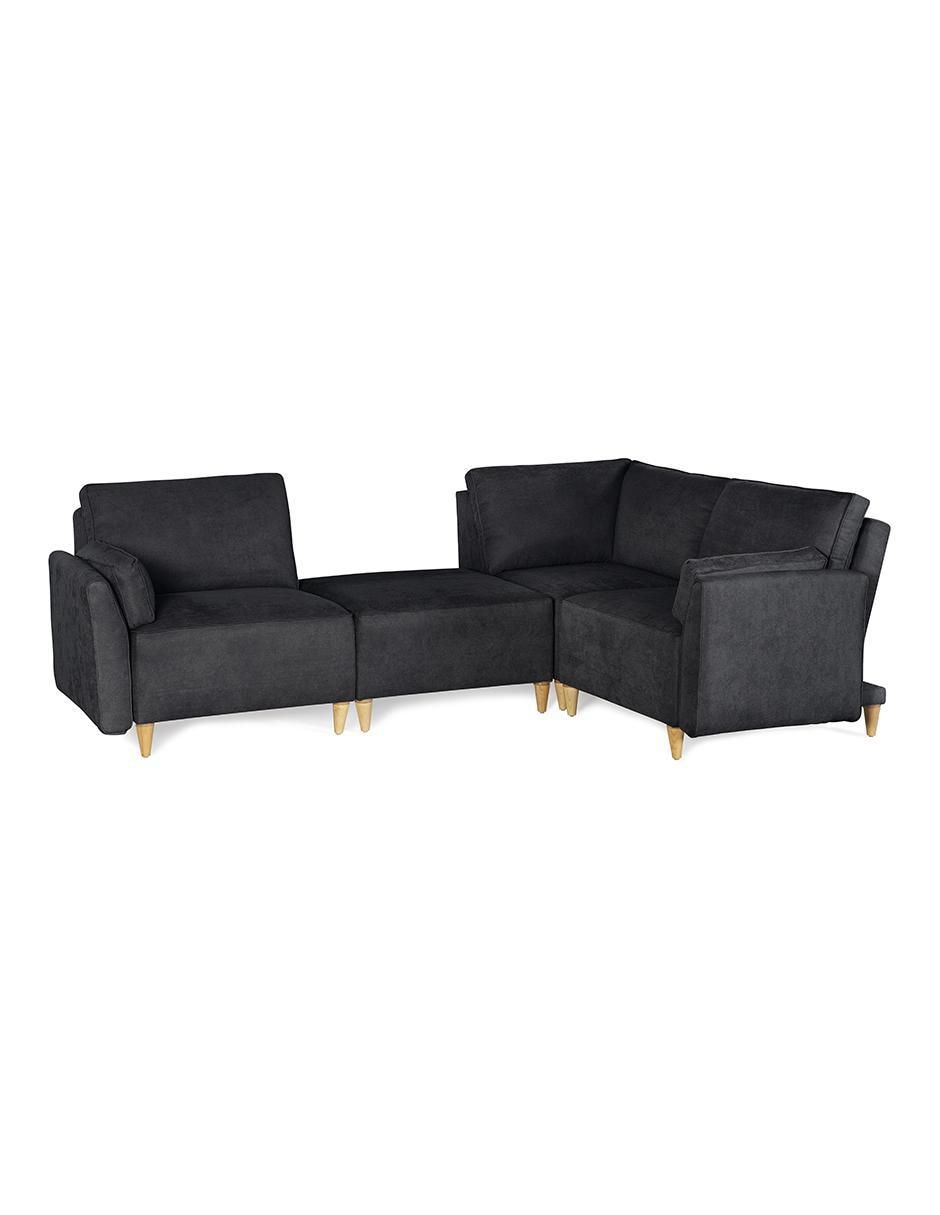 Sala modular morelli de 4 módulos memory foam reclinable a 3 posiciones makora "de" chenille