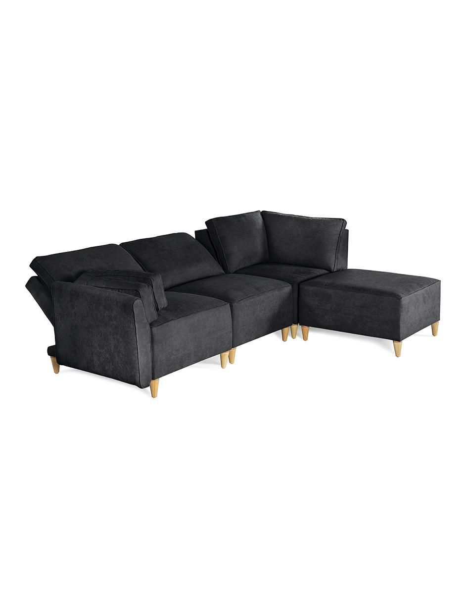 Sala modular morelli de 4 módulos memory foam reclinable a 3 posiciones makora "de" chenille