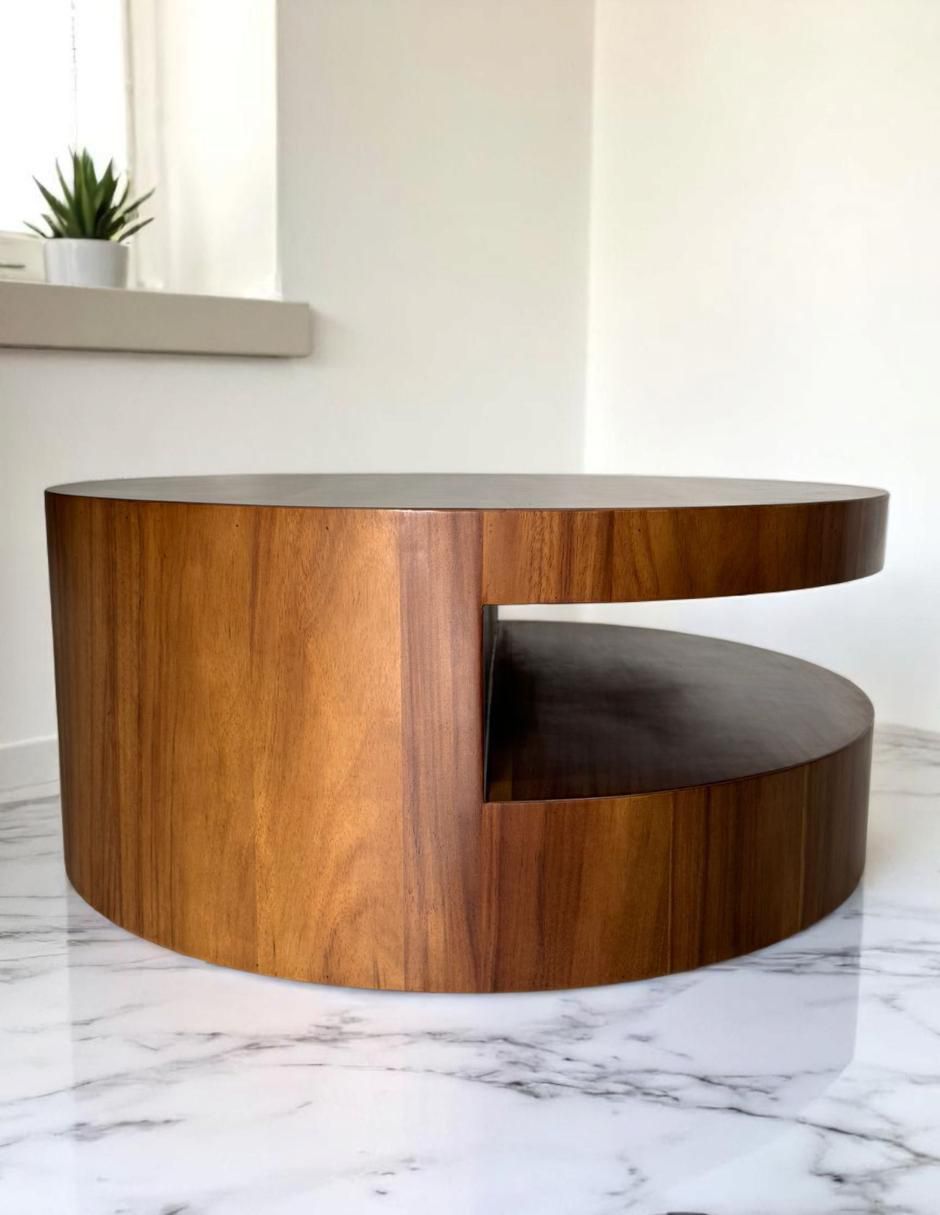 Mesa de centro de madera parota 2