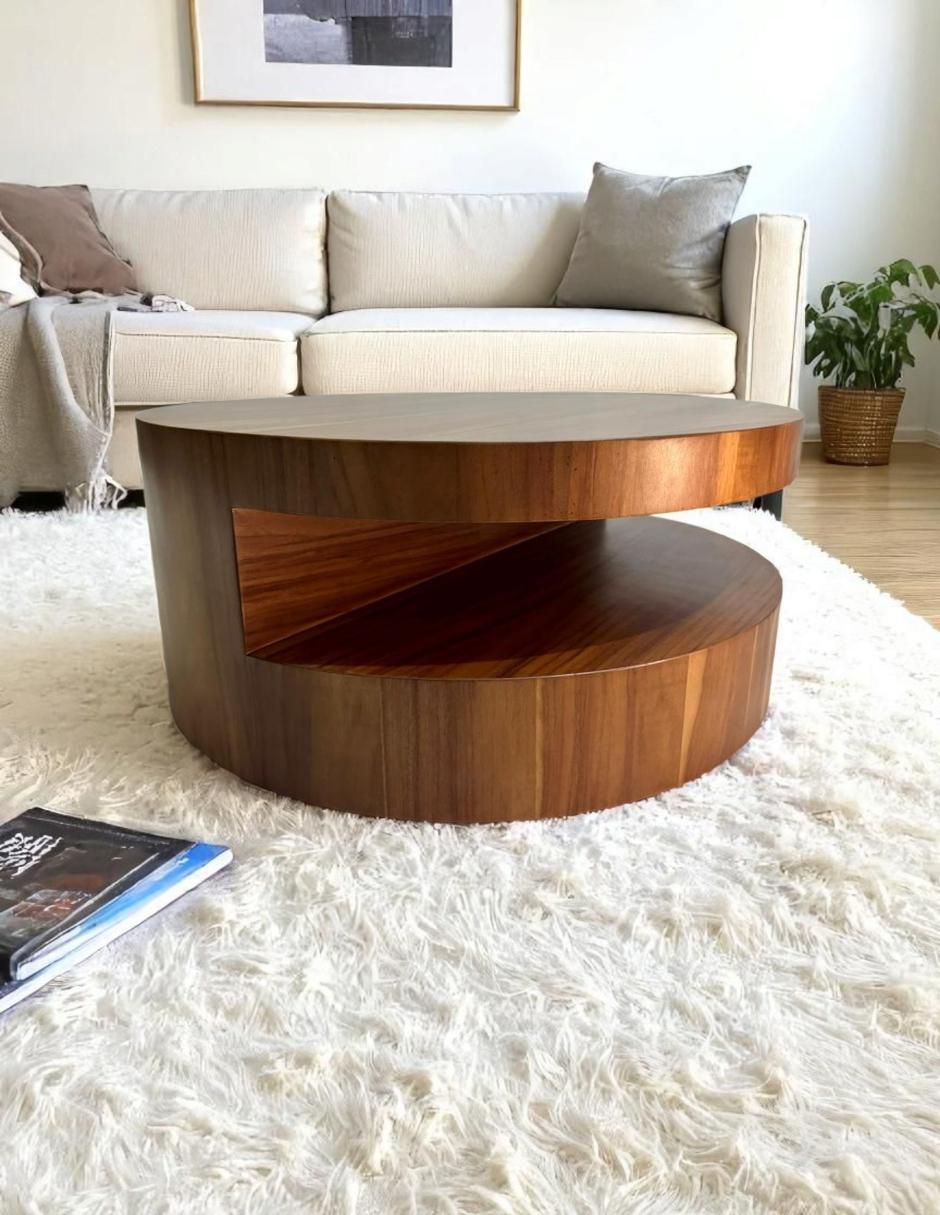 Mesa de centro de madera parota 4