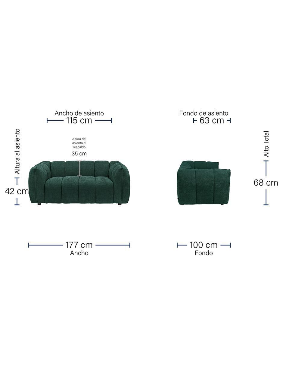 Love Seat Milan 2 Plazas de poliéster 5