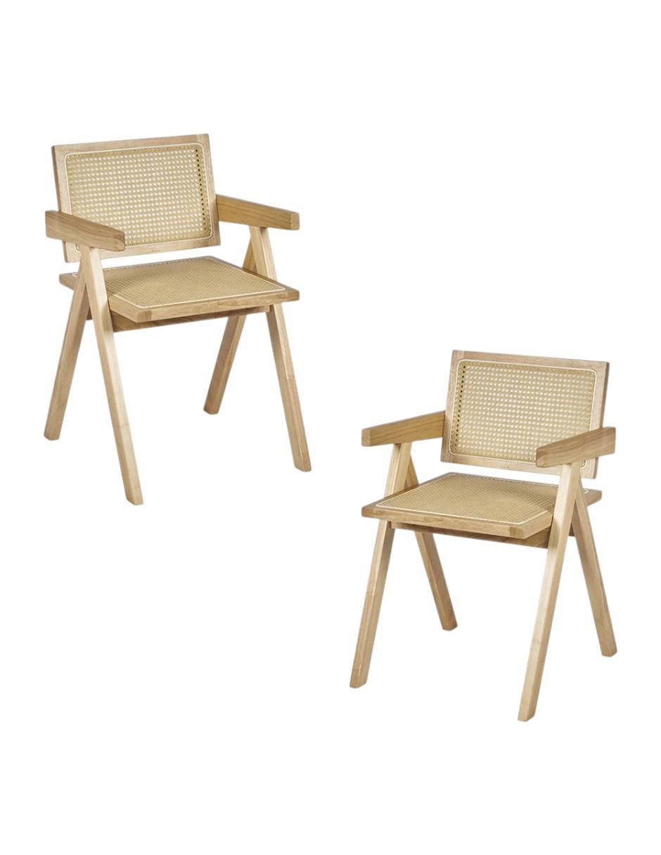 Set de sillas 2 piezas Jean de madera