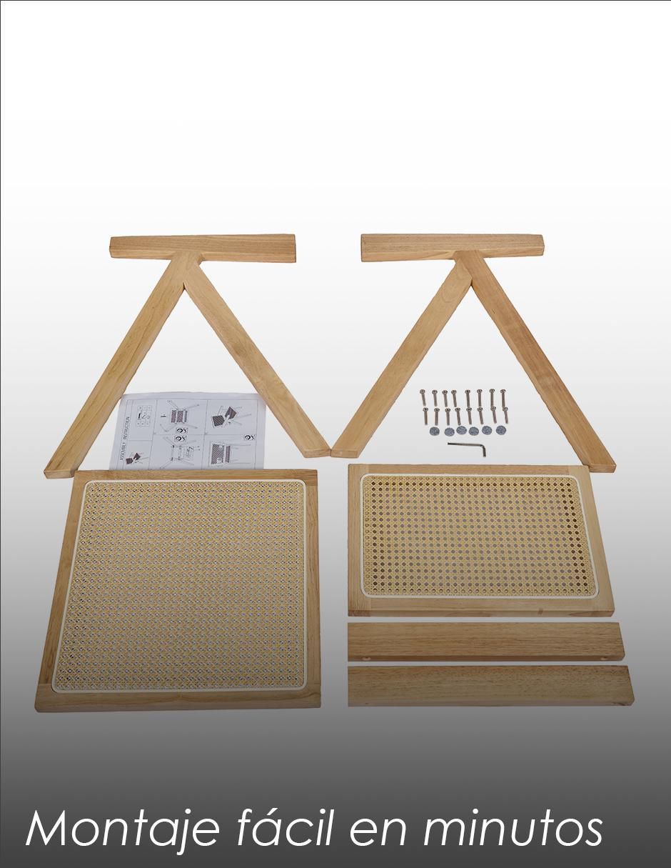 Set de sillas 2 piezas Jean de madera 6