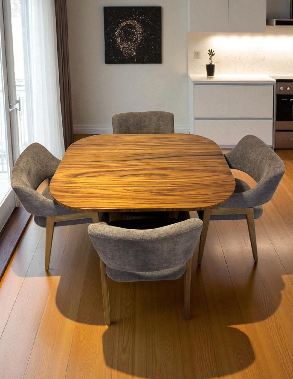 Comedor para 4 personas de madera de parota 6